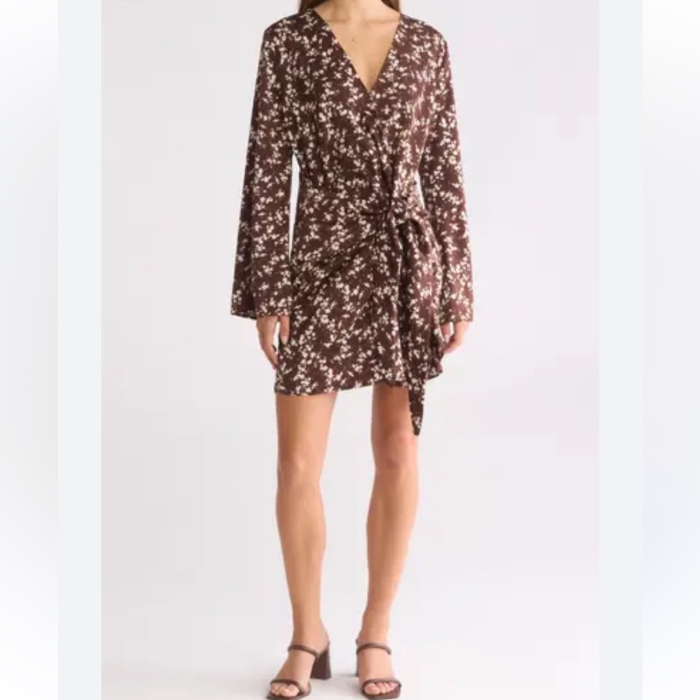Wayf Floral Wrap Dress